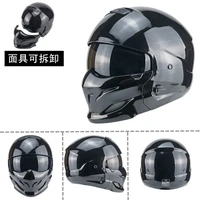 motorcycle scorpion helmet moto modular male retro helmet capacete casco cruiser half helmet tactical cap dot approved 368