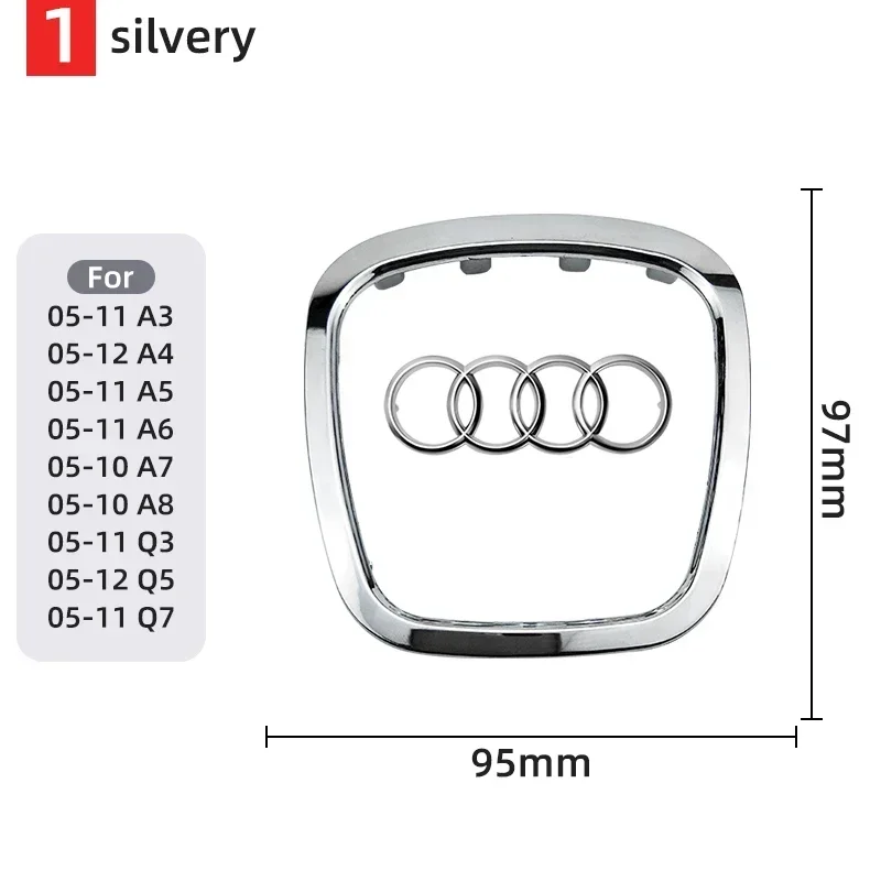 

Автомобильный руль, центр, эмблема, логотип, наклейка для AUDI, отделка рамки, значок, декоративное кольцо, автоаксессуары Q5 Q3 Q7 A3 A4 A6 S3