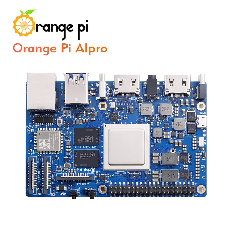 Плата разработки Orange Pi AIPro Процессор Ascend AI 8/20 TOPWiFi Bluetooth