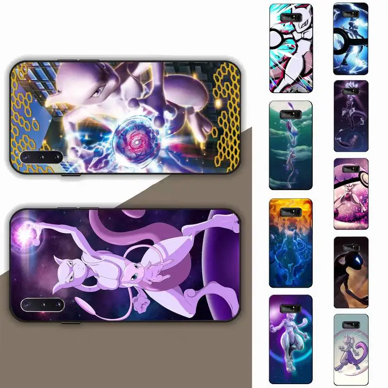 

BANDAI Pokémon Mewtwo Phone Case for Samsung Note 5 7 8 9 10 20 pro plus lite ultra A21 12 72