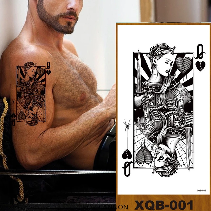 

Временная тату-наклейка для мужчин, женщин, девушек, рук, груди, Искусственная шея, лодыжки, тату, искусство, цветы, тотем, тату, санскрит, лини...