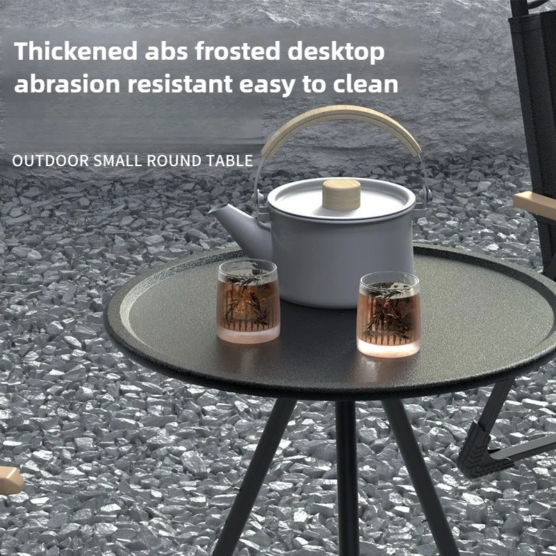 ABS Открытый Портативный Складной Подъемный Круглый Стол Треугольная Поддержка