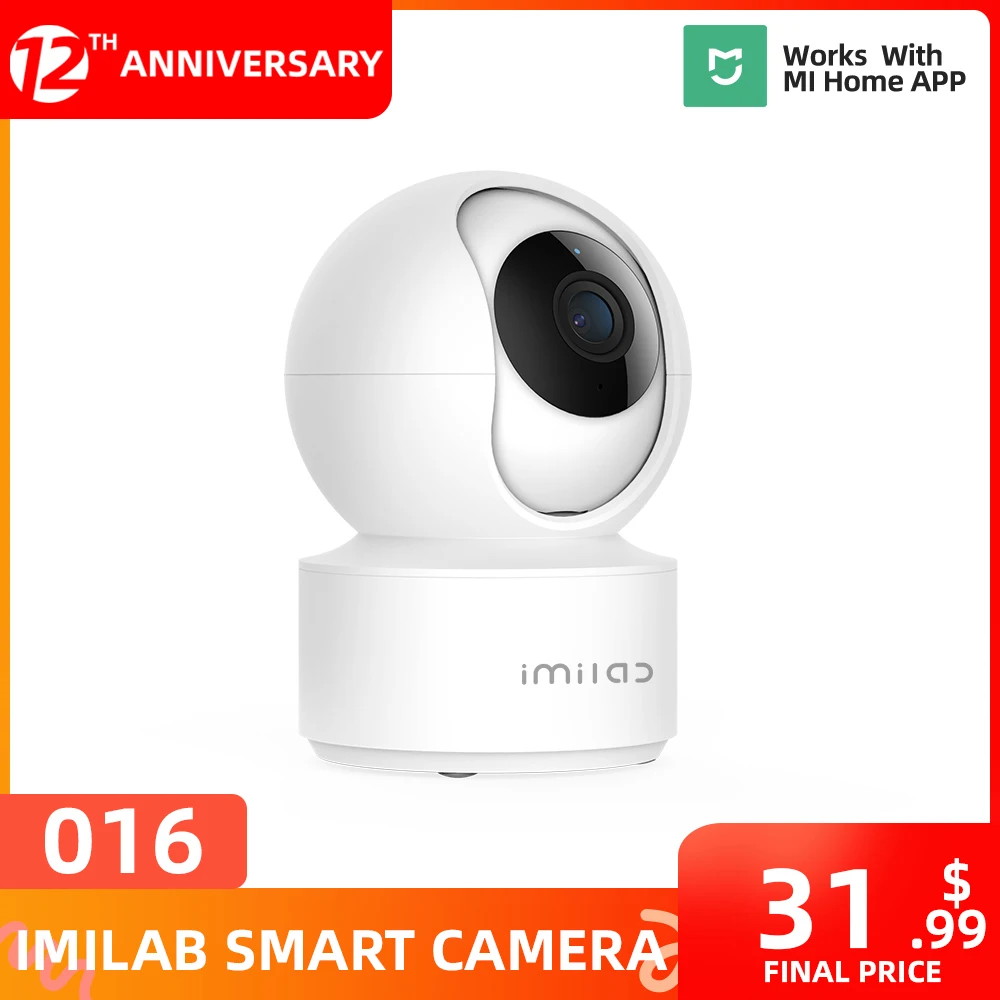 

Глобальная версия IMILAB 016 Wi-Fi камера 1080P HD IP видеоняня умная домашняя камера безопасности Mi s 360 ° CCTV веб-камера видеонаблюдения