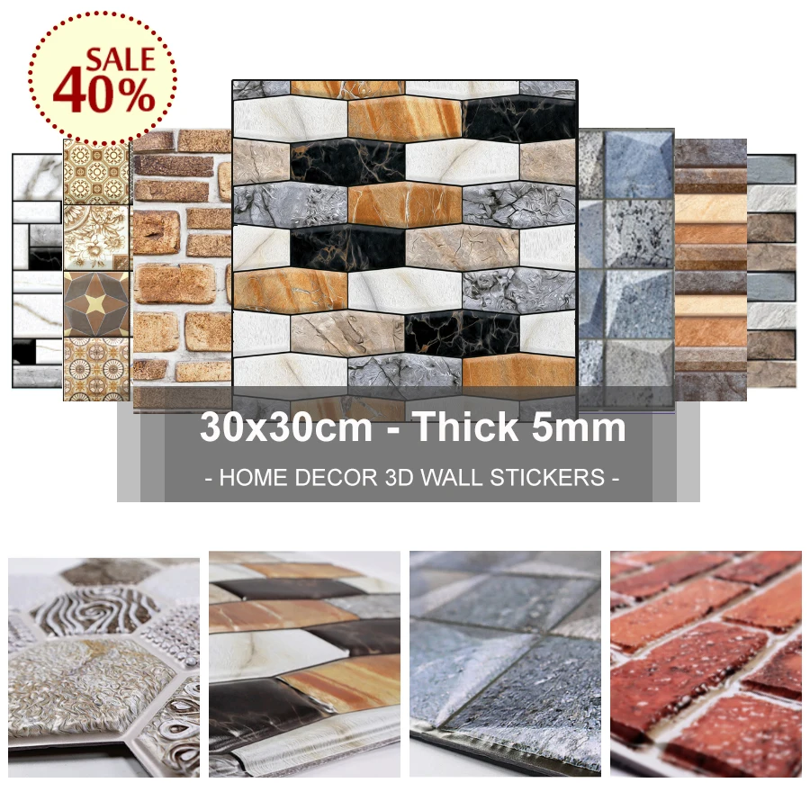 

20/25/30Pcs 3D Wall Stickers romantic home decor wall decoration paper for Living room Kitchen Office Ceiling Bedroom Kids rooms