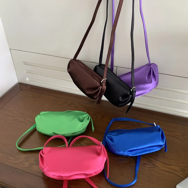 

Женский кошелек на плечо Hylhexyr, модные нейлоновые маленькие сумки-мессенджеры карамельных цветов с молнией