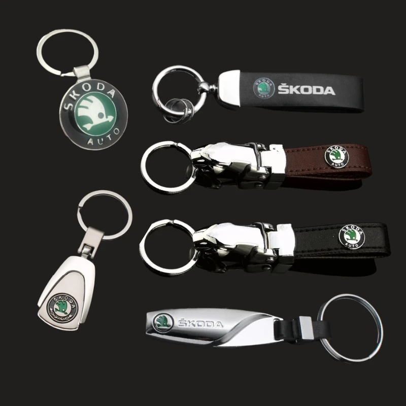 Автомобильный брелок, брелок для Skoda Yeti Fabia Superb Kodiak Karoq Kamiq Rapid Kodiaq 1 Octavia A5, автомобильный брелок с логотипом Spaceback