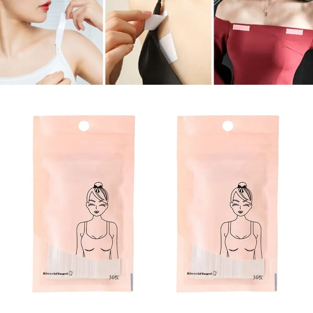 

Collar Fixing Self-Adhesive Body Tape Securing Clothes Clear Shoulder Strap Fixing Invisible Stickers Double Sided