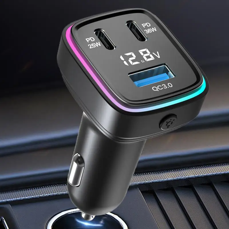 Адаптер USB C для быстрой зарядки восьмицветное яркое стандартное зарядное
