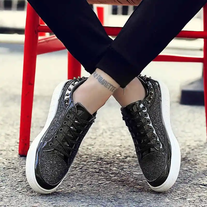 

Кроссовки для тренировок в стиле хип-хоп, спортивная обувь, дизайнерские кроссовки, кроссовки для бега, блестящая Мужская и женская модная с...