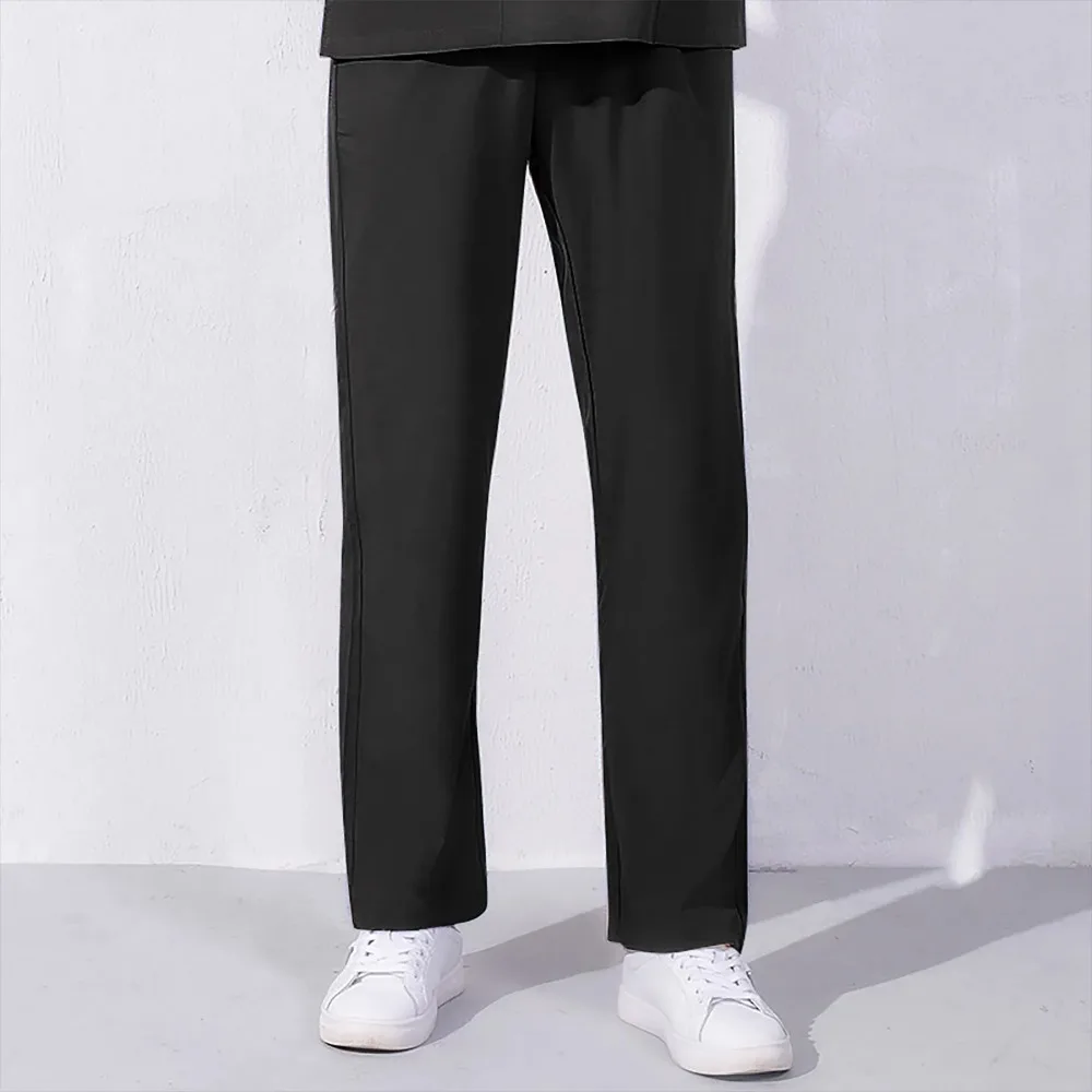 Женские Длинные Широкие Брюки С Эластичной Резинкой На Талии Повседневные