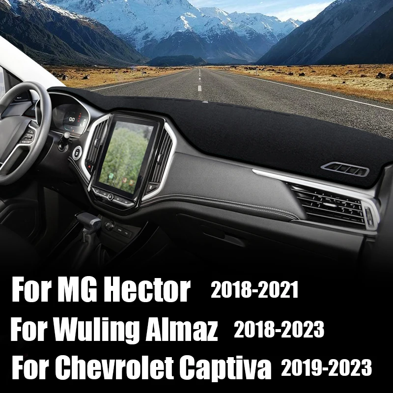 Фото Для MG Hector для Chevrolet Captiva Wuling Almaz 2018 2019 2020 2021 2022 2023, чехол для приборной панели автомобиля, солнцезащитный козырек, аксессуары №1
