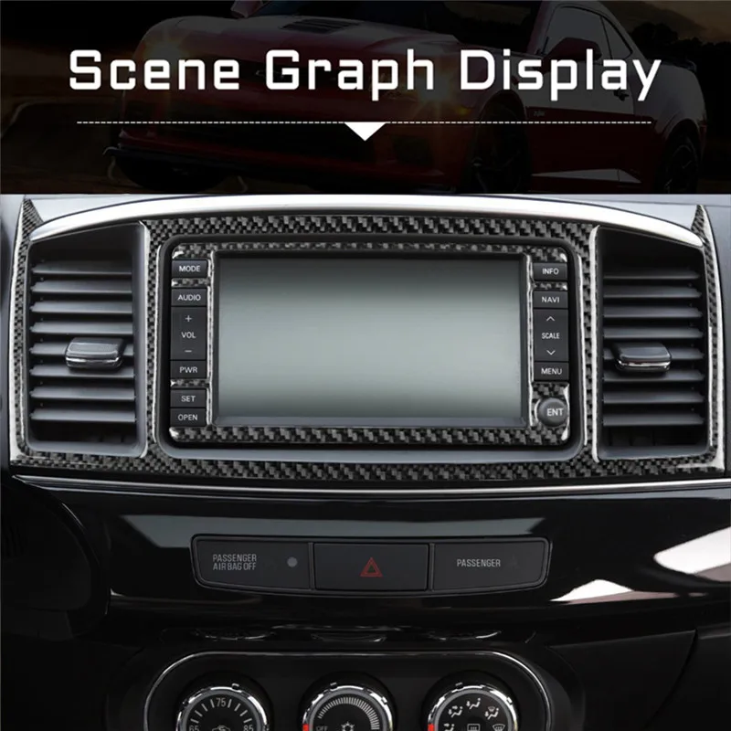 Черные наклейки из углеродного волокна для салона автомобиля декоративные