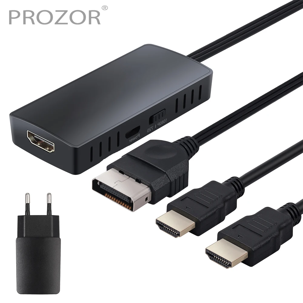 PROZOR HDMI-совместимый адаптер конвертер HD Соединительный кабель для оригинального Xbox к HDMI-совместимая поддержка 1080P/720P с вилкой питания