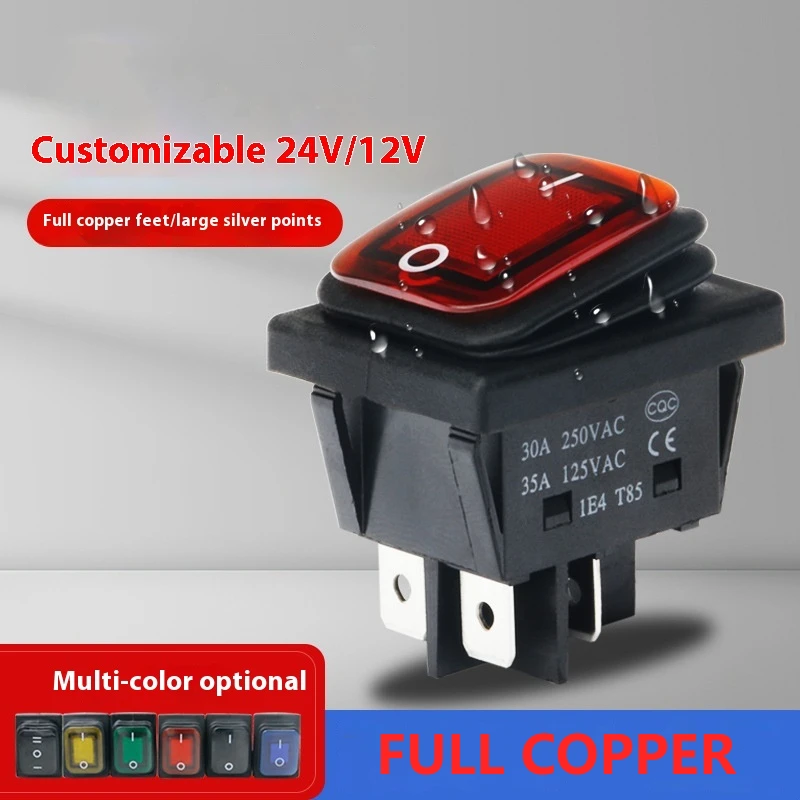 10 шт. водонепроницаемый пылезащитный и маслостойкий кулисный переключатель KCD4 с