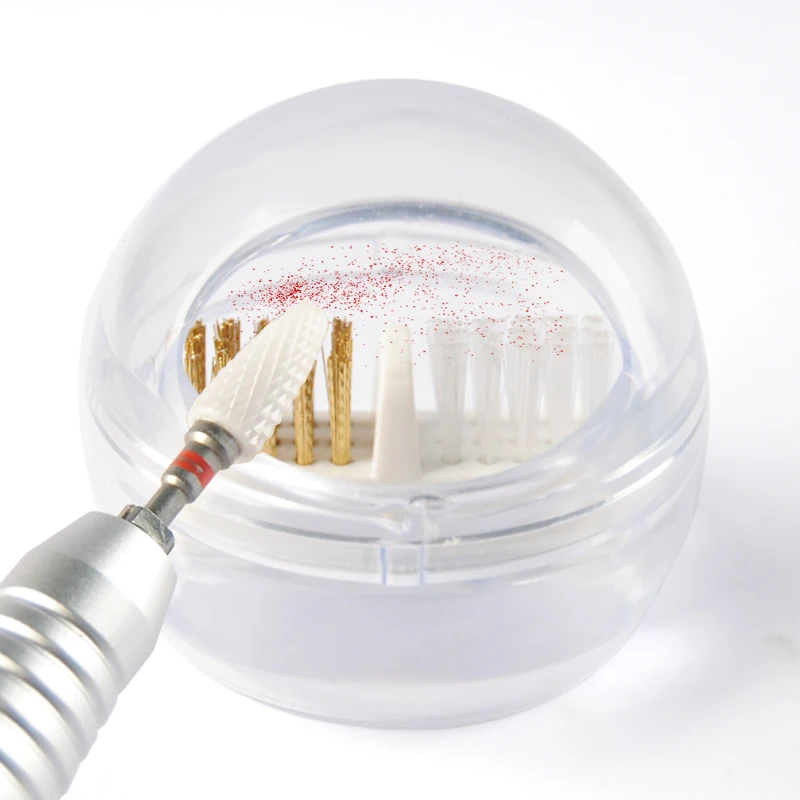 Профессиональный Набор Сверл Для Ногтей С Чистящим Шариком Пылезащитный