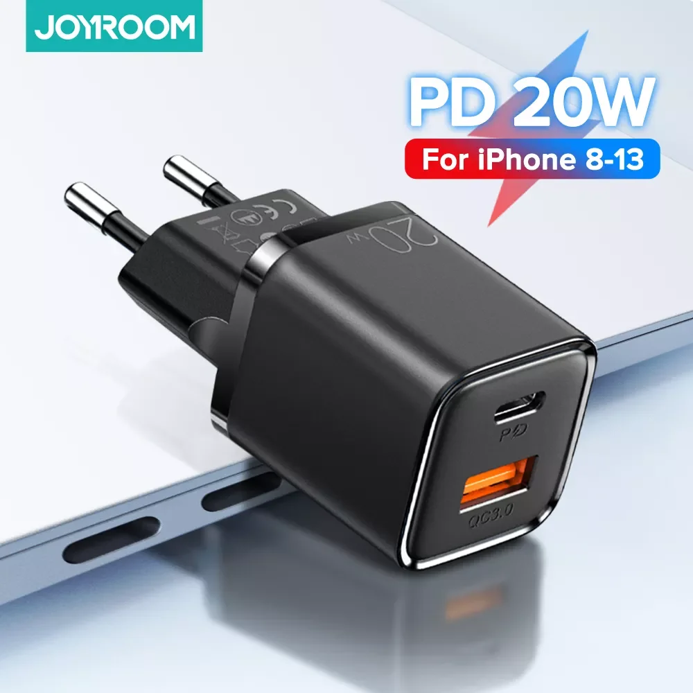 

Joyroom 20W Fast Charger For iPhone 13 12 11 Pro Max 30W USB Type C PD Charger Quick Charge 3.0 Portable Charger for Xiaomi