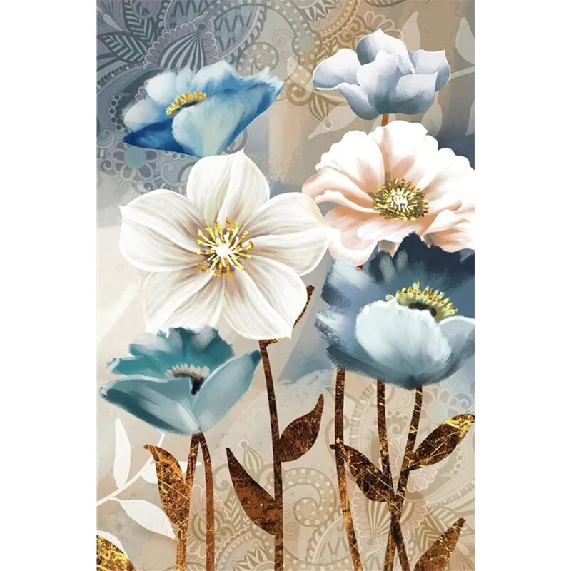 

5D DIY Diamond Painting Flower Cross Stitch Kits Full Square Diamond Art Embroidery Mosaic Rose Picture Rhinestone Gift Decor