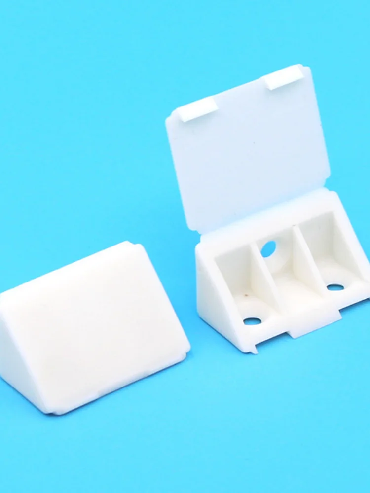 10pcs Nylon plastic corner bracket furniture 90 degree right Angle cabinet code link accessories intensification |