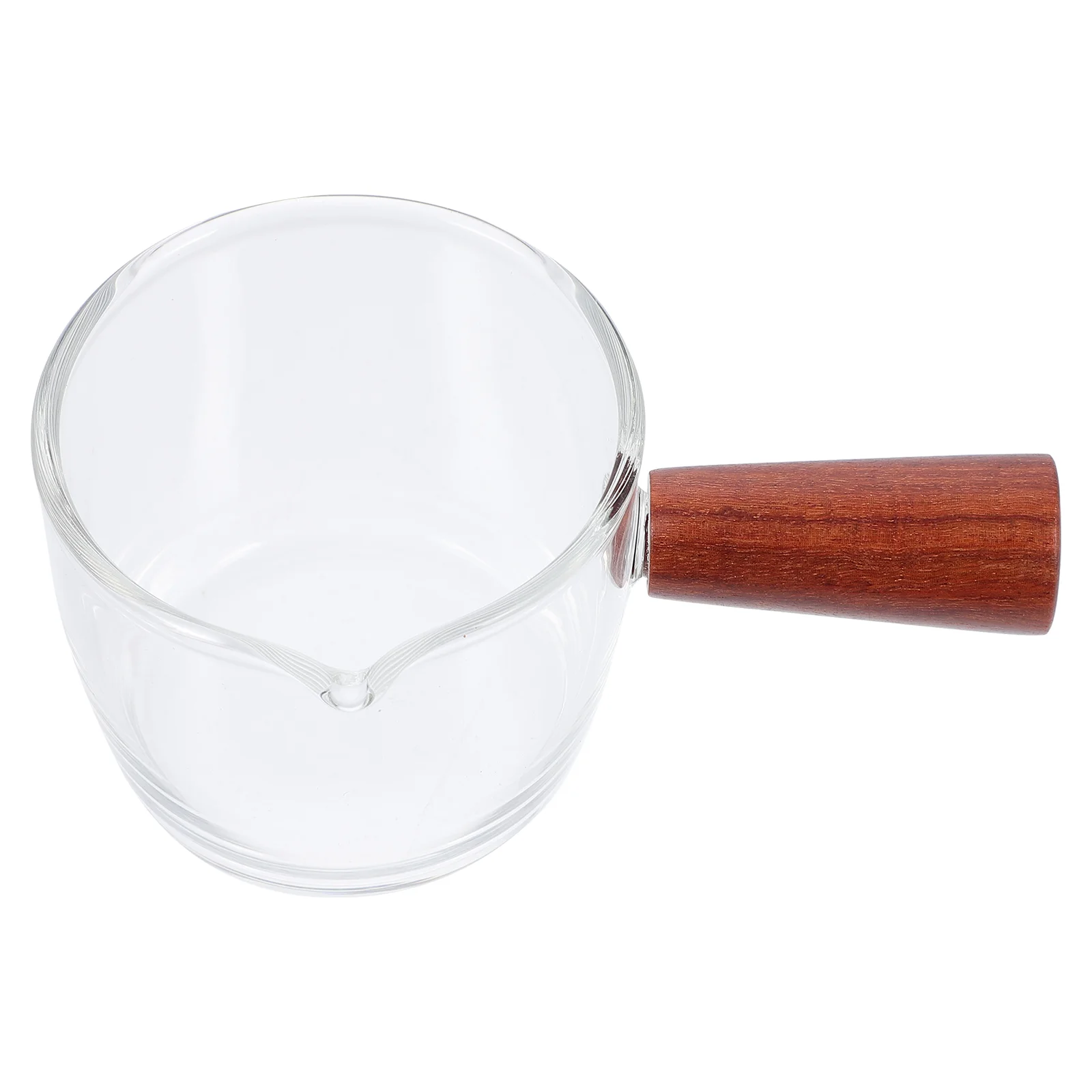 

1pc Glass Measuring Cup Household Coffee Glass Cup Transparent Cup
