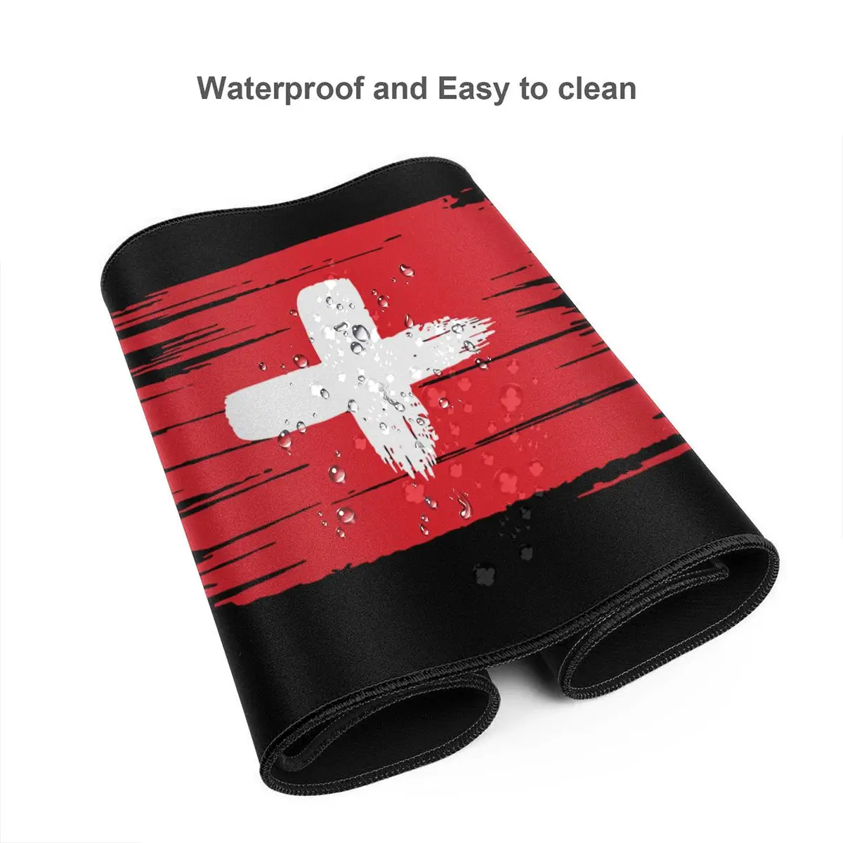 Швейцарский флаг офисный коврик для мыши 900x400 игровой тканевый геймеров - купить