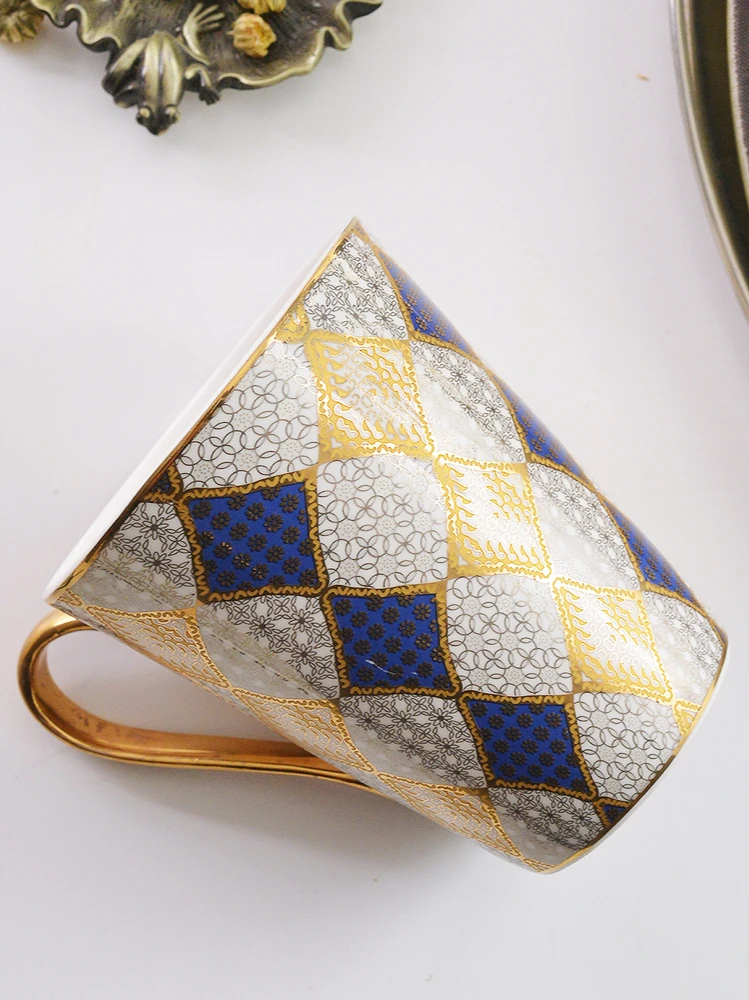 

Grade bone porcelain cup paint big glass ceramic cup milk coffee cup breakfast cup cup delicate and easy to clean