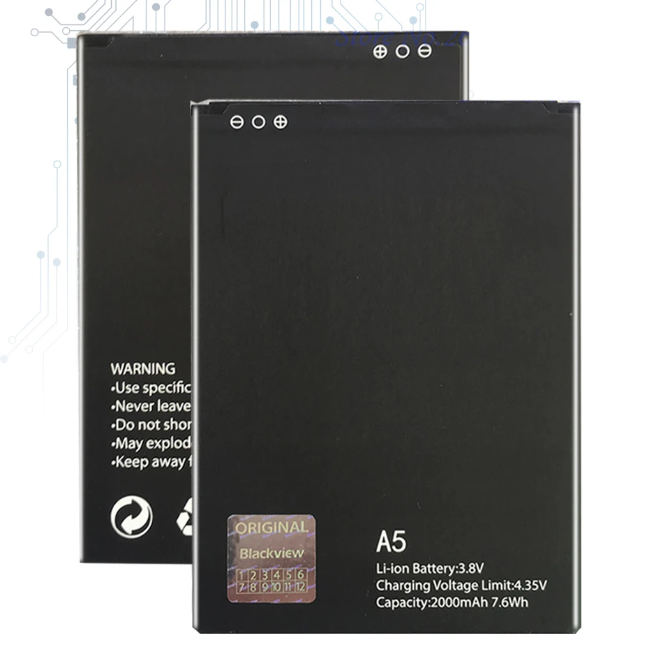 

A5 2000MAH Battery for Blackview A 5 Mobile Phone Batteria + Tracking Number