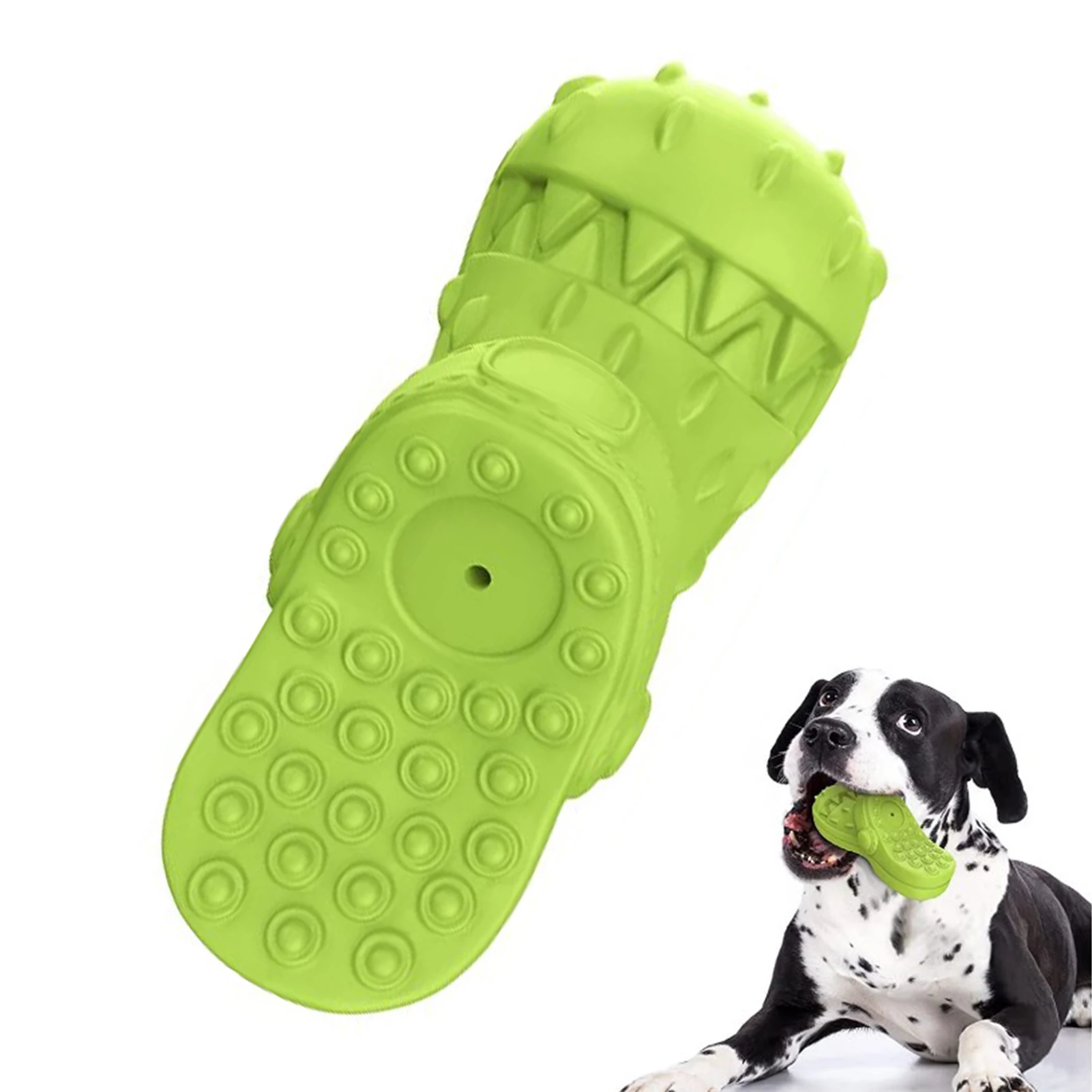 Rubber Dog Chew Toys Rubber Tough Dog Toys Innovative Slipper Shape Design Interactive Dog Toy For Large Medium Small Breed