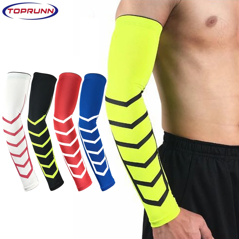 

1 шт., Спортивная компрессионная повязка на руку для бейсбола, баскетбола, футбола, езды на велосипеде, повязка на колено для гольфа при артри...