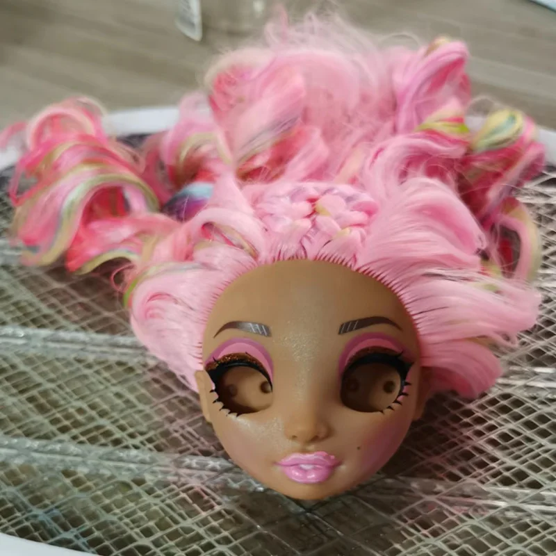 Кукольная голова 1/6 аксессуары для кукол с радужными/оранжевыми волосами без