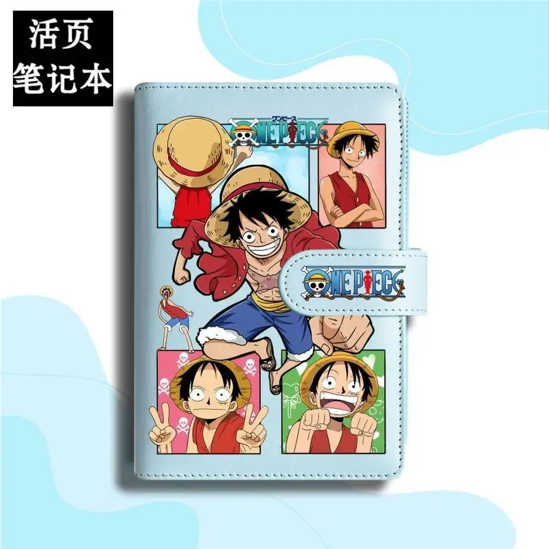 Блокнот One Piece с магнитной застежкой, сменными листами, в цветах макарон, линованный, дневник, перезаполняемый, для фанатов аниме, подарок для Луффи и Зоро, для офиса (art.: 3920da3da34dc) - 3920da3da34dc