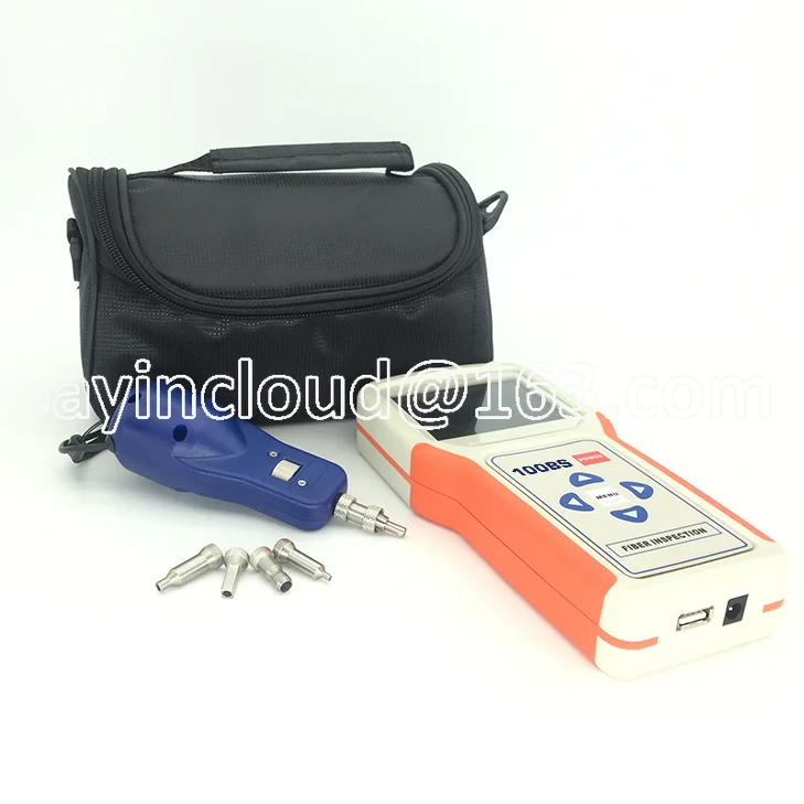 

FTTH Optical Connectors Inspection Probe Optic Scope Handheld Fiber Optic Microscope High Quality Fibre Optique Inspector Kit