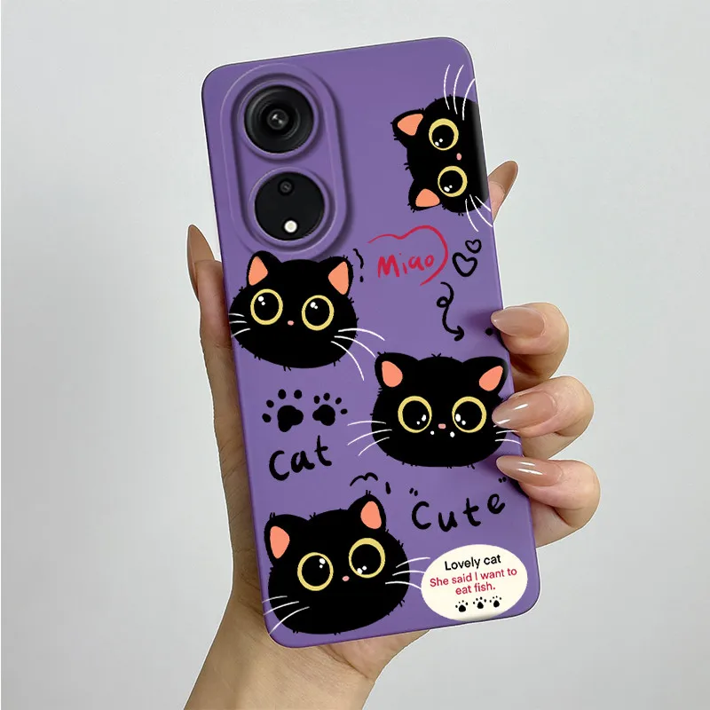 For OPPO A98 CPH2529 Case Capa for F23 CPH2527 Silicone Soft Phone Funda Sweet Painted Printed Protective Back Cover Coque