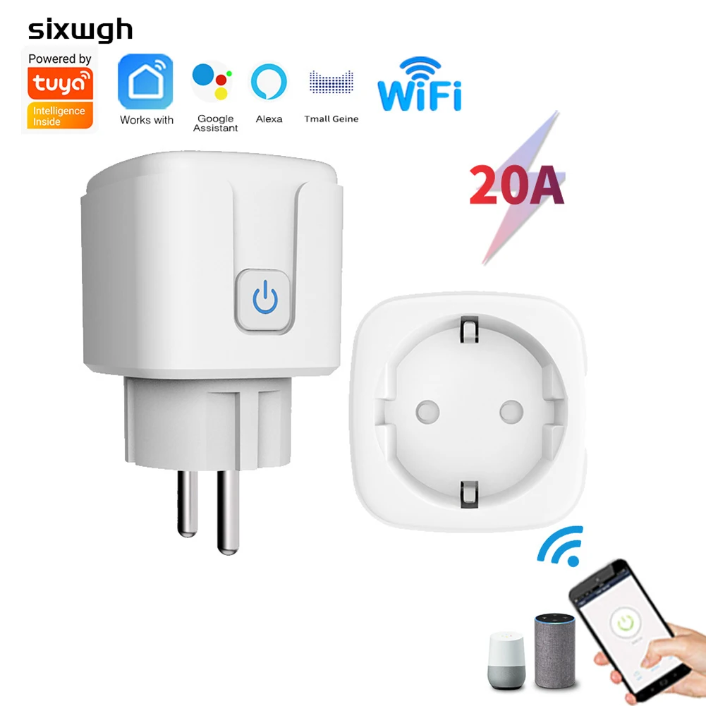 

Умная розетка с Wi-Fi, 20 А, с функцией обратного отсчета