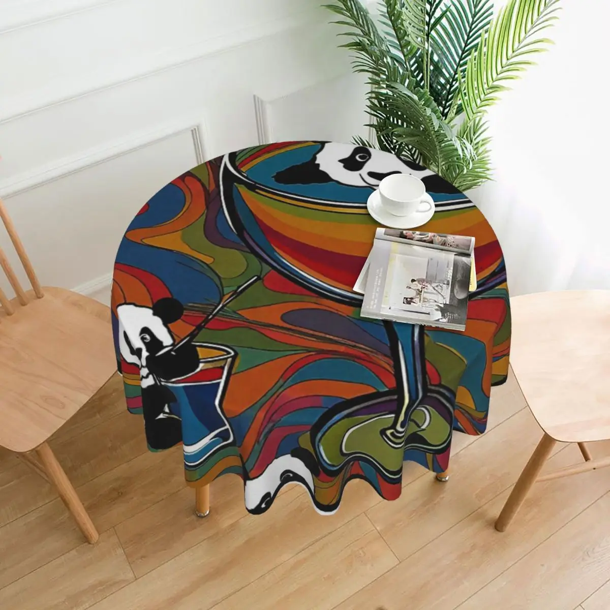 

Креативная скатерть Panda's Martini Dream Art от Trnka, 60 дюймов, диаметр 152 см, мягкая декоративная рамка, отличный подарок