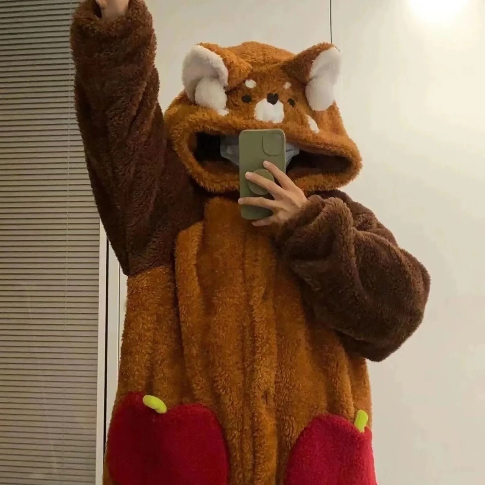 Халаты с енотом для взрослых комбинезоны пижамы героями мультфильмов