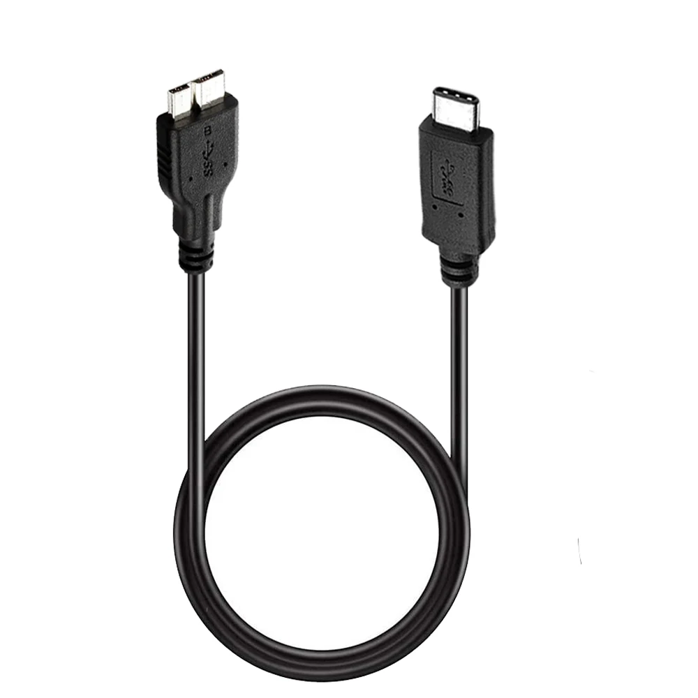 Разъем типа C 3.1 к разъему Micro B длина 1 м 3 фута для мобильного жесткого диска Macbook и