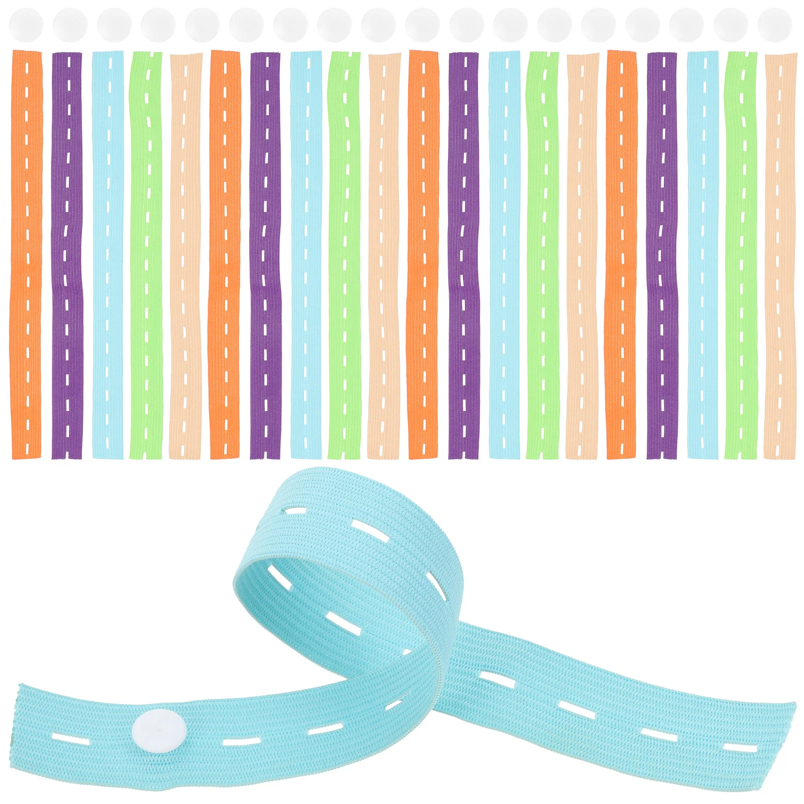 

50 Pcs Decorative Curtains Clothes Organizer Garment Elastic Band Drawer Organization Clothes Folding Strap Wrapping Sheet Strap