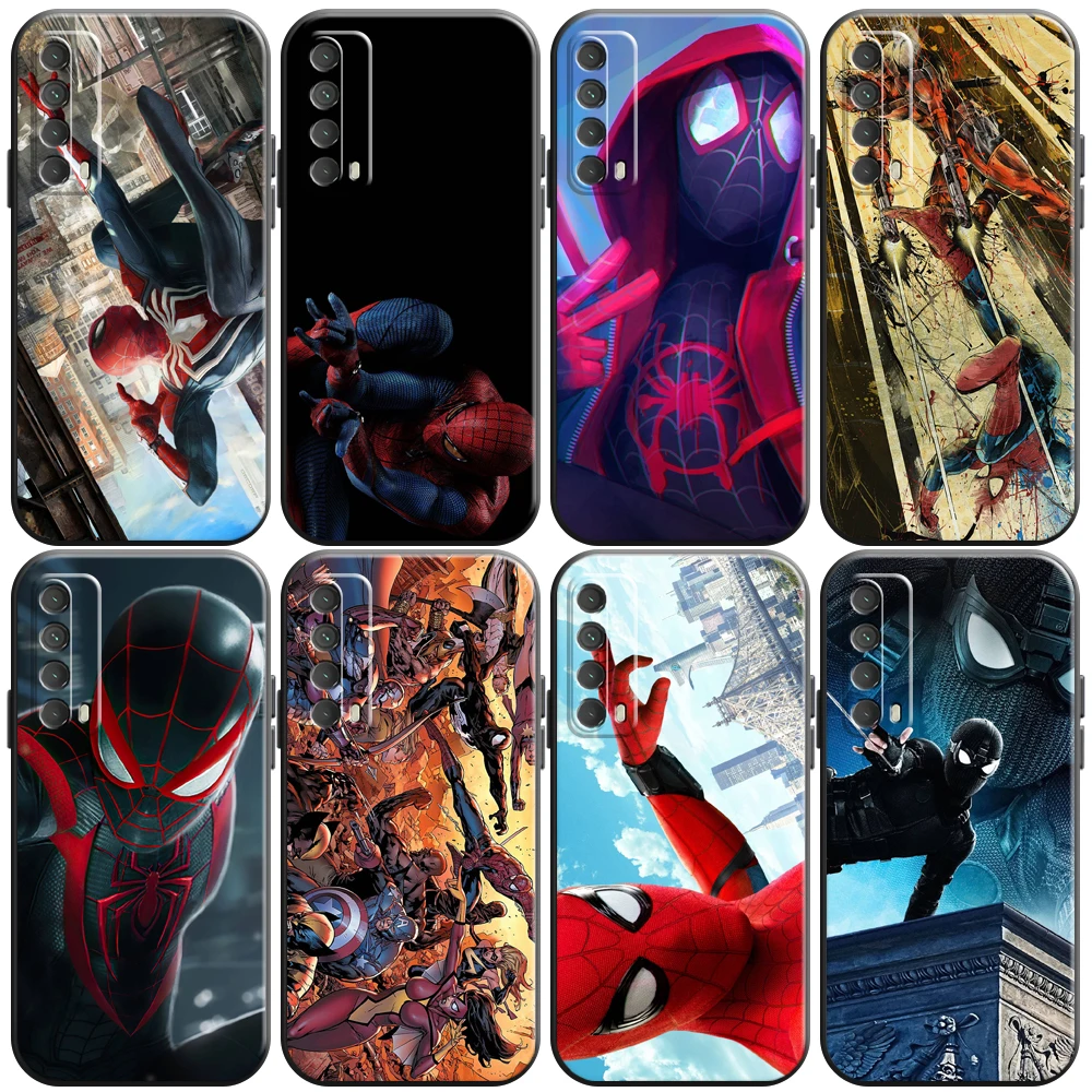 

Marvel Trendy People Phone Case For Huawei P Smart Z 2019 2021 P20 P20 P30 Lite Pro P40 Lite 5G Black Coque Soft Liquid Silicon