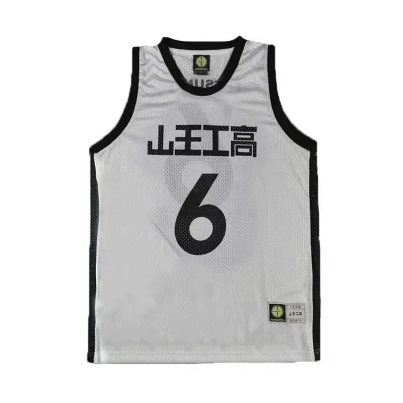 Sannoh аниме Shohoku школьная баскетбольная команда Джерси Черный Akita Eiji Sawakita Топы