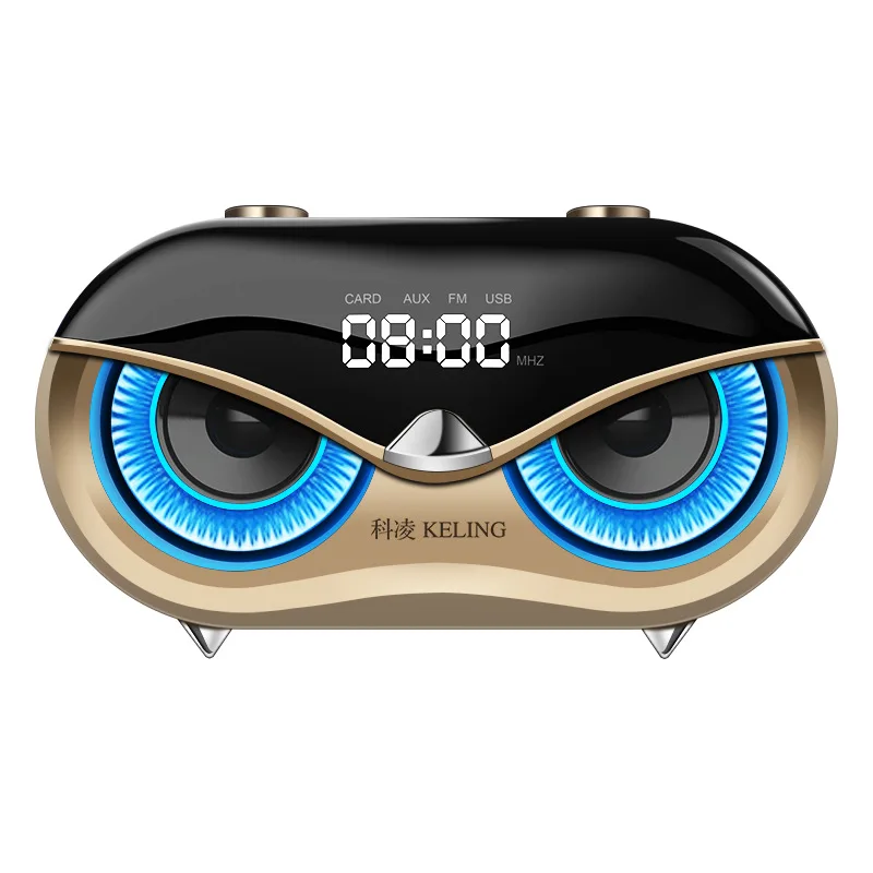 

Wireless Bluetooth Speaker Alarm Clock Home Large Volume Overweight Subwoofer Small Outdoor Walkman Radio
