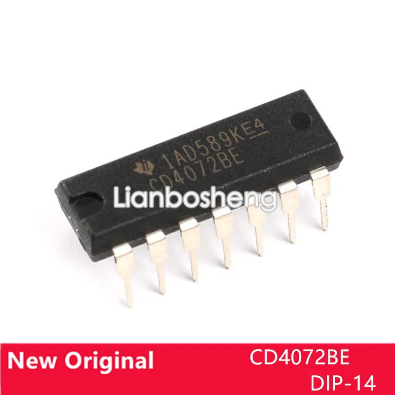 

10 шт. новый оригинальный CD4072BE DIP-14 логический чип или ворота 4 входа