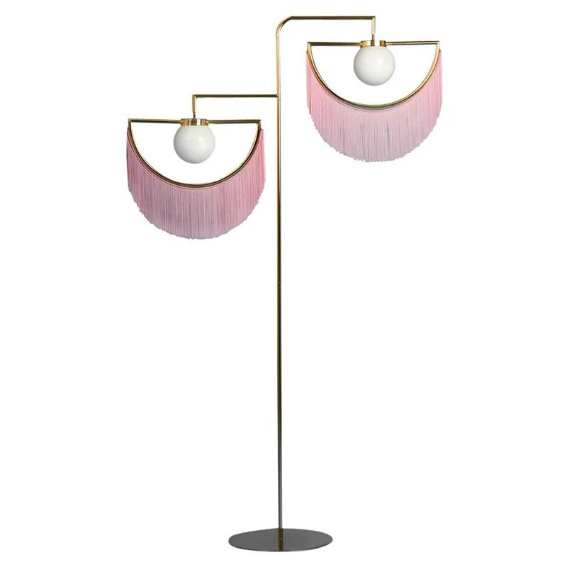 

Scandinavian Designer Tassel Living Room Led Floor Lamp Hotel Bedroom Bedside Lamps Interior Decoration Standing Lights
