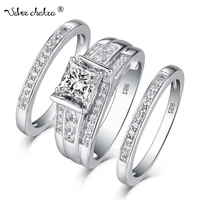 jewellery set real 925 sterling silver diamond rings for women wedding famous brand luxury jewelry unique party gift hot