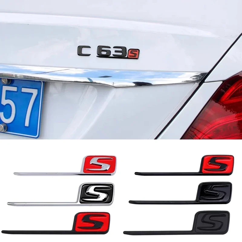 Наклейка на эмблему багажника Mercedes Benz S GTS GT43S GT63S A45S C63S W204 W205 W212 W176 W111 W210