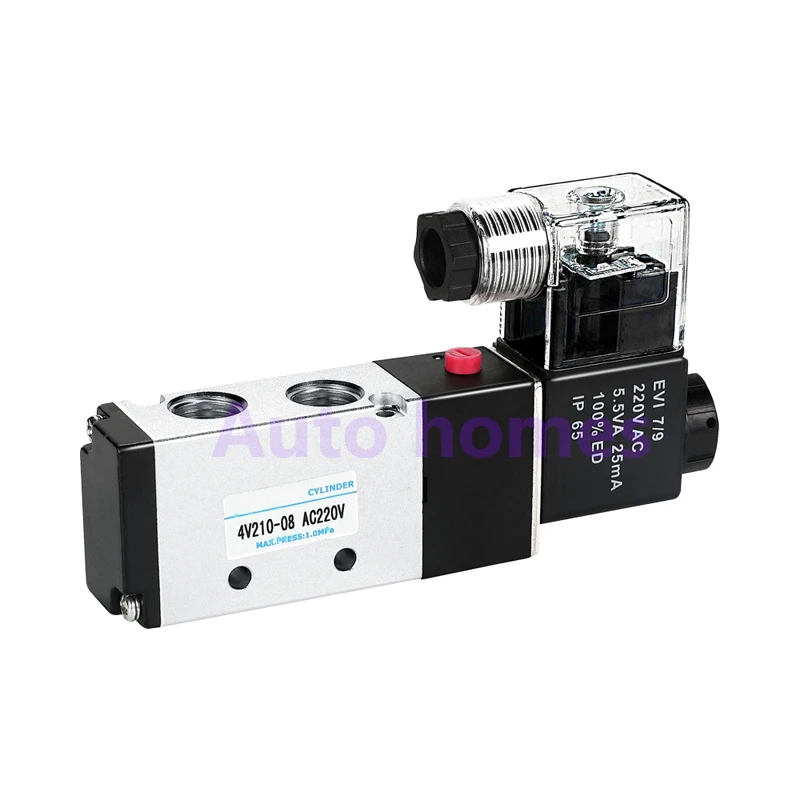 5-позиционный 2-позиционный Электрический электромагнитный клапан 4V210-08
