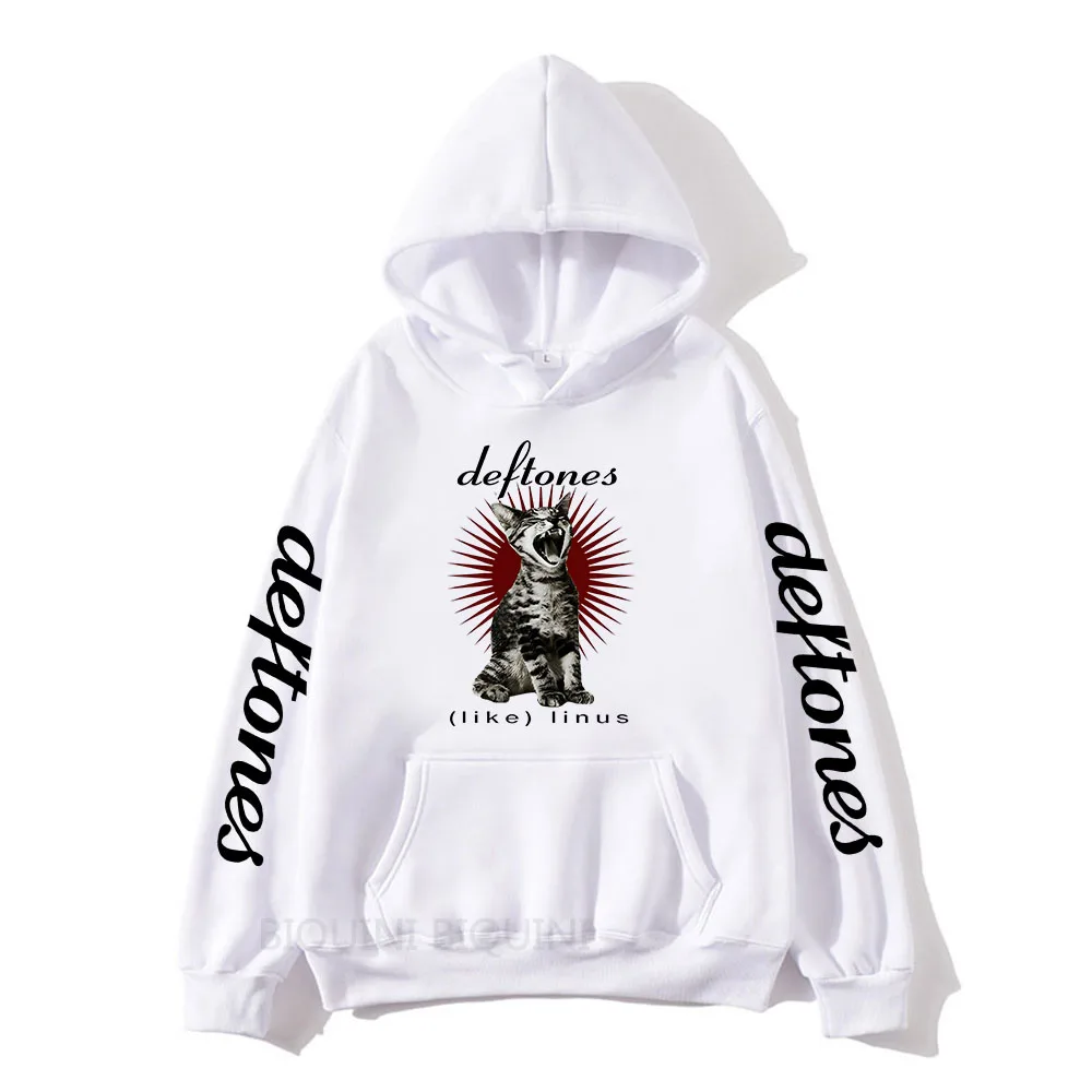 

Metal Rock Band Deftones Graphic Print Hoodies Long Sleeve Male Clothes Men's Vintage Punk Gothic Sweatshirt Harajuku Streetwear