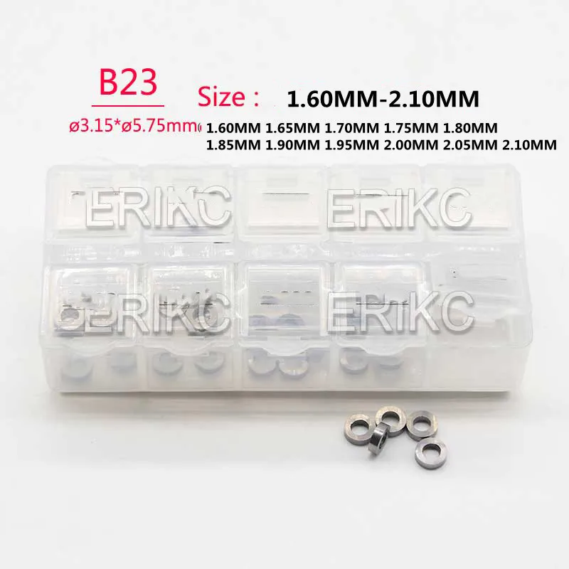 

Прокладки ERIKC B23 для топливного инжектора 1,60-2,10 мм, подъемные шины, 330 шт., 1,65 мм, 1,70 мм, 1,75 мм, 1,80 мм, 1,85 мм, 1,90 мм