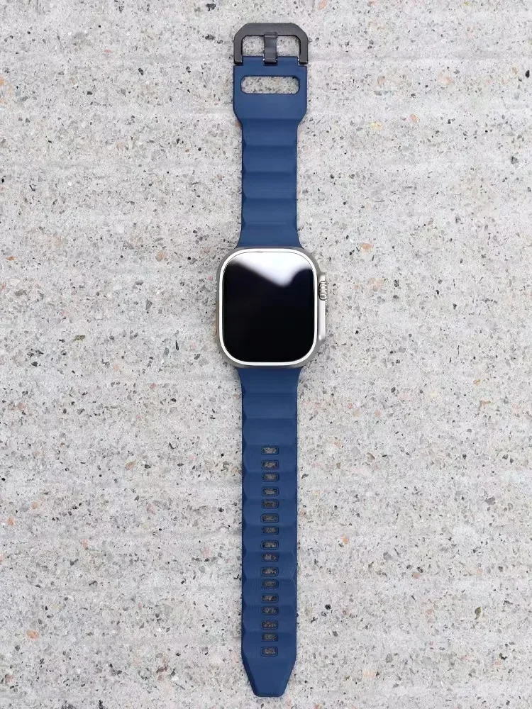 Силиконовый ремешок для Apple Watch Ultra 3 49 мм 11 10 9 8 7 46 мм 42 мм 45 мм 41 мм Браслет в стиле волны Ремешок iWatch 654 SE 4440 мм Ремень (art.: 3920c91f10fdb) - 3920c91f10fdb