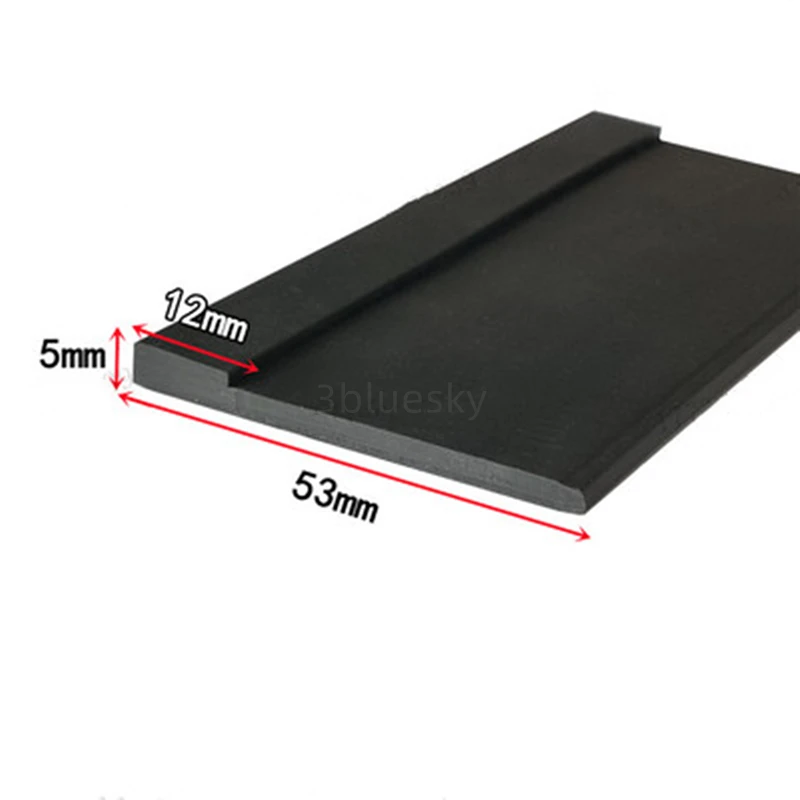 Пользовательская резиновая L-образная лента, угловой защитный край, оболочка, Защитная Прокладка для предотвращения столкновений, 5x53 мм, Черная