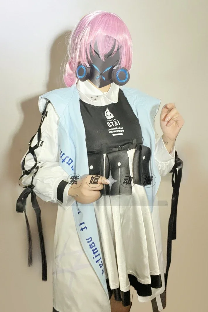 Игра Синий Архив Хакари Ацуко Косплей Костюм Хэллоуин наряды Женщины Мужчины